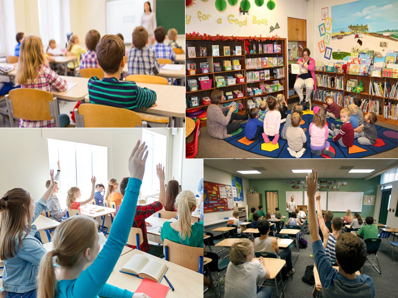 Various Types of Education from Preschool Through High School