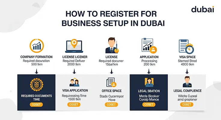 How to register for business setup in Dubai?